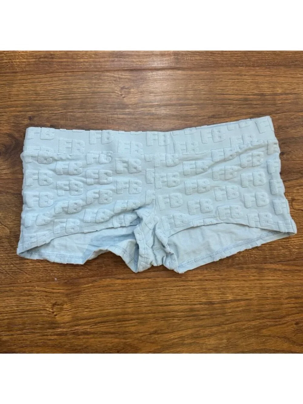 Frankie’s Bikinis Blue Crush Terry Boy Short L